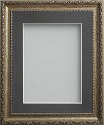 Frame Company Brompton Bronze 14x11 Photo Frame with Grey Mount for A4