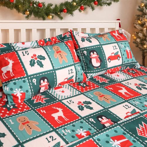 Gogreen Christmas Sheet Set Print-M Queen
