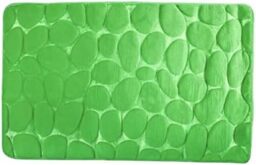 MSV Washable Bath Mat Quick Dry Non-Slip 40 x 60 cm Basil Green