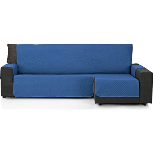 ECOMMERC3 - Chaise Long Sofa Cover 240 cm Valid?? para Chaise Long Arm Right and Left - Adjustable Chaise Sofa Cover - Blue