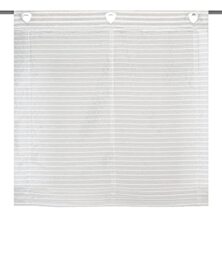 Home Fashion JÖRG 091988-2407 Roman Blind Transparent Semi-Organza with Horizontal Stripes Size 130 x 95 cm Taupe