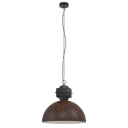 Eglo Pendant Light Rockingham, 1-Light Hanging Lamp Industrial Style