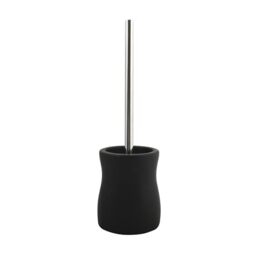 "MSV ""Palma Ceramic Toilet Brush and Holder, Black"