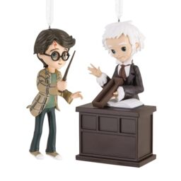 Hallmark Harry Potter & Ollivander Ornament, Storied Moments, 2-Pack