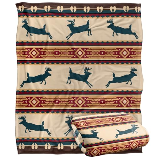 Jq Licensing Southwest Lodge Deer Silky Touch Super Soft Throw Blanket 152 X 127 Cm