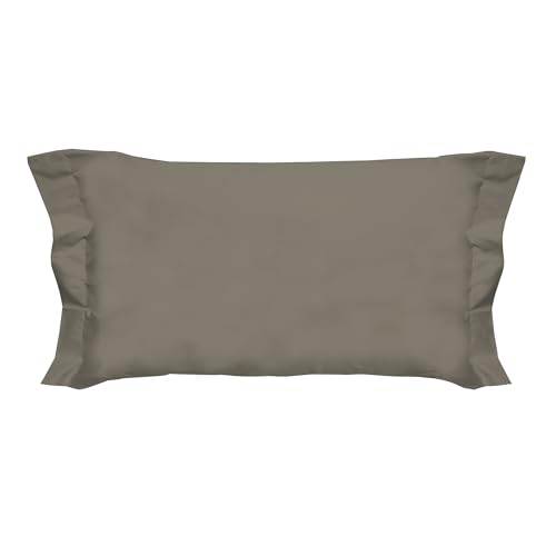 PENSIERI DELICATI SAVOLTEX.Pillowcases, Cotton, Taupe, 52x82 cm