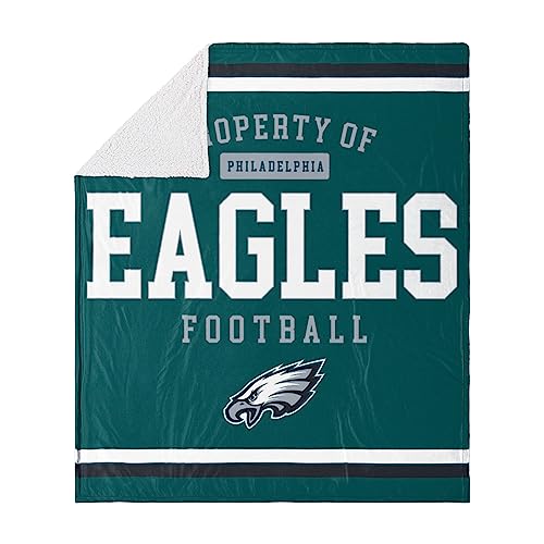 FOCO Philadelphia Eagles Sherpa Fleece Blanket - 60 X 70