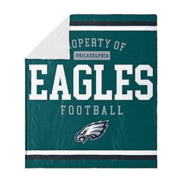 FOCO Philadelphia Eagles Sherpa Fleece Blanket - 60 X 70