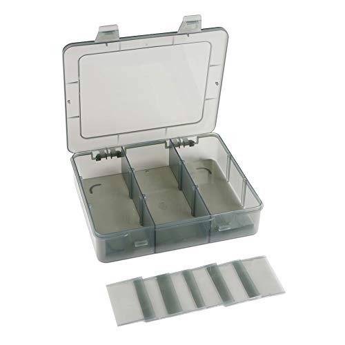 Vidifor 9 Grids Art Craft Supply Organizer Storage Containers, Compartment Storage Box with Removable Dividers for Jewelry, Beads, Buttons, Small Parts