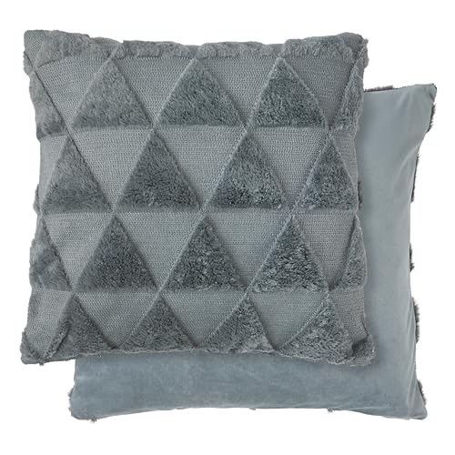 Emma Barclay Nyla Soft Touch Geometric Tufted Cushion Cover (Charcoal grey)