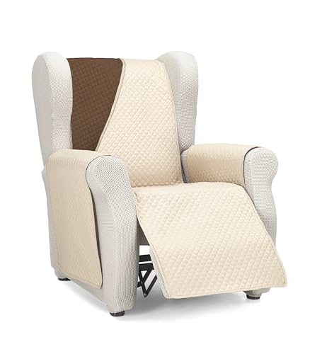 Martina Home Diamond 1 Seater Padded Sofa Cover/Relax - Beige/Brown