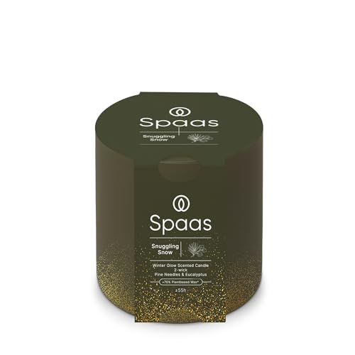 Spaas Winter Glow Scented Candle 2-Wick 55h, Snuggling Snow
