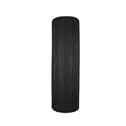 Gilde 56471 Vase Fjord Matte Black Grooved Surface Structure H 58 cm D 16 cm Diameter 16 cm