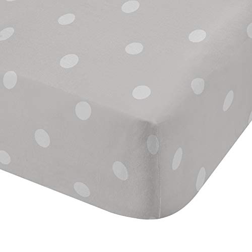 Catherine Lansfield Canterbury Fitted Sheet, Cotton, Grey, 200 x 180 x 1 cm