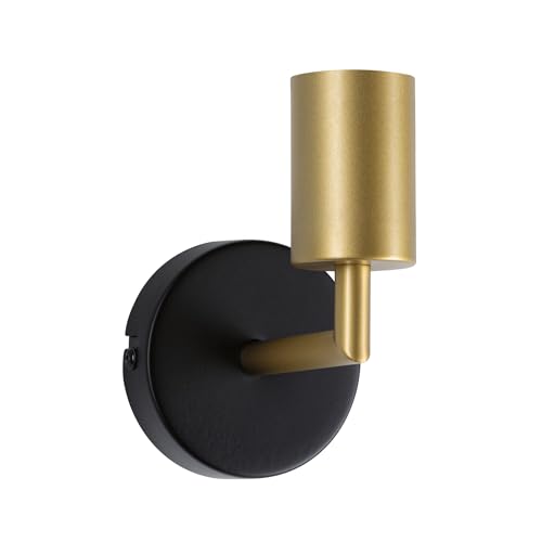 Paulmann 71137 wall luminaire Ravi IP44 E27 max. 60W Black matt, Gold wall luminaire lamp not Included