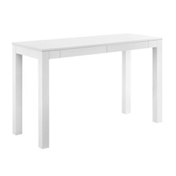 Ameriwood Large Parsons Desk with 2 Drawers White