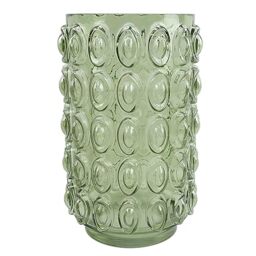 Botanik Premium Luxury Glass Vase, 30cm Green Retro