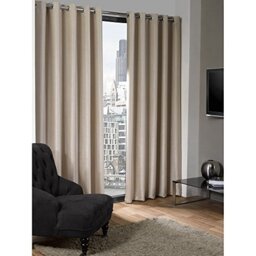 Emma Barclay – Blackout Curtains for Bedroom Living Room Thermal Insulated Textured Woven Eyelet Blackout Curtains Logan Collection (66” x 72” Inch)(Natural)