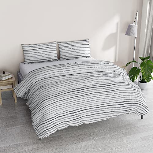 Athena Sofia Smoked Duvet Cover Set Made in Italy
