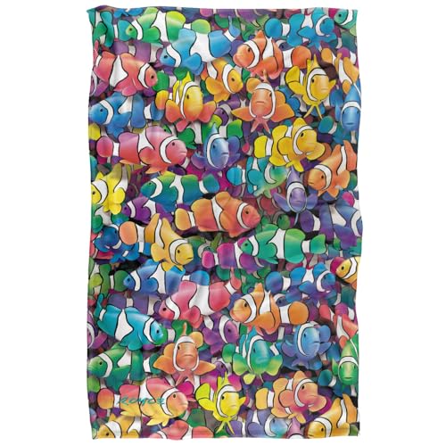 Jq Licensing - Royce Mcclure Clowning Around Clown Fish Pattern Silky Touch Super Soft Throw Blanket 91 x 147 Cm