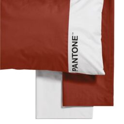 Pantone™ – Complete Bed Set with Double Bed Sheets Cotton 240 x 280 cm + Fitted Bottom Sheet with Double Corners Mattress Cover 180 x 200 cm with Elastic Bands for Mattress up to 30 cm + Pillow Cases