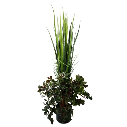 Leaf Design UK Realistic Artificial Grass Plant with Pot