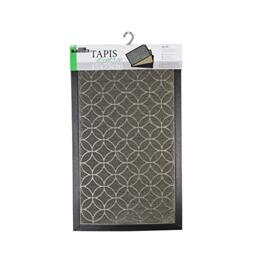 Tapis Déco Emilio PVC Rectangular Entrance Mat 45 x 75 cm Grey