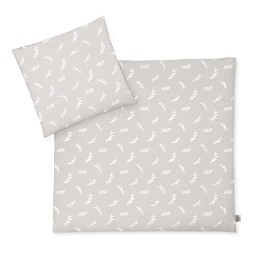 Julius Zöllner Twiggy Jersey Children's Bed Linen 80 x 80 cm + 35 x 40 cm, 2-Piece Set Consisting of Duvet Cover and Pillowcase, 100% Jersey Cotton, with Zip, Standard 100 by Oeko-Tex, Twiggy