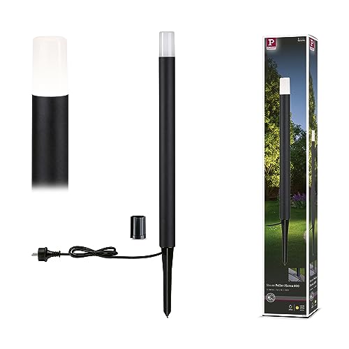 Paulmann 94386 LED Exterior luminaire Bollard Light Flarea IP65 Warm White 600mm incl. 1x3.1 watt Outdoor Lighting Black Outdoor lamp Aluminium Garden lamp 3000 K