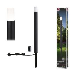 Paulmann 94386 LED Exterior luminaire Bollard Light Flarea IP65 Warm White 600mm incl. 1x3.1 watt Outdoor Lighting Black Outdoor lamp Aluminium Garden lamp 3000 K