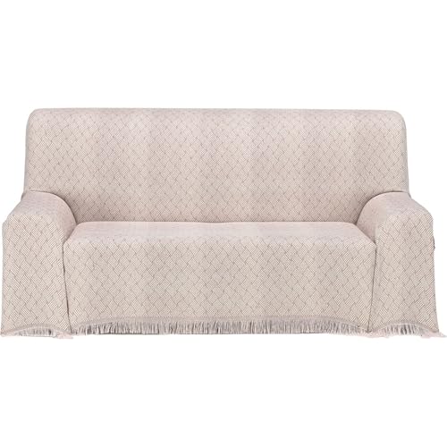 ECOMMERC3 - Multi Purpose Bedspread Size 230 x 260 cm Sofa Bed Multi Purpose Extra Soft Burgundy