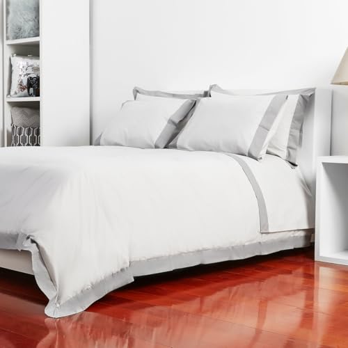 Camalisa Grey/Dark Grey Pillow Covers H/W in Pairs 50x70 cm