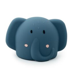 Trixie Night Light - Mrs. Elephant - Soft & Squishy Bedtime Companion - Rechargeable with Adjustable Brightness - Perfect for Kids’ Bedrooms, Blue