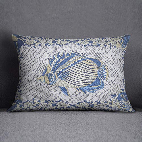 Bonamaison Decorative Cushion Cover, Polycotton, Multicolor, 35x50