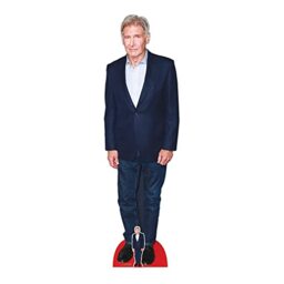 Star Cutouts CS992 Harrison Ford Blue Suit Cutout with Mini - Free Standing, Quick Set Up, Movie parties and fan gifts