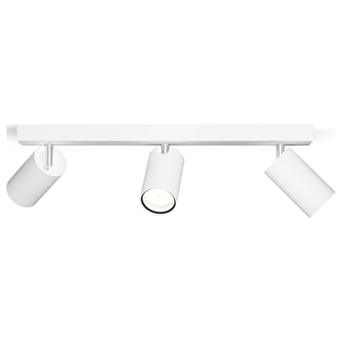 PHILIPS Idris 3-Head spot, GU10 lamp not Included, White, IP44, Water-Resistant