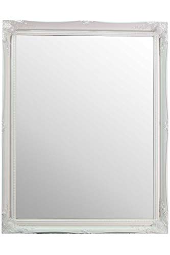Mirror Glass Large White Ornate Antique Big Wall 4Ft X 3Ft 117 X 91cm 40 X 30, 117x91