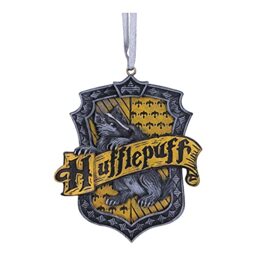 Nemesis Now Harry Potter Hufflepuff Crest Hanging Ornament, Yellow, 8cm