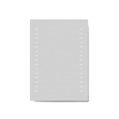 iBathUK Orion LED Bathroom Mirror, Battery Operated Illuminated Frameless Copper-Free Silver Wall Mounted Mirror, IP44 Rated Modern Rectangle Light Up for Bathrooms, 500x700mm
