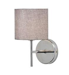 Village At Home Dinah Wall Light, Metal, Chrome/Grey