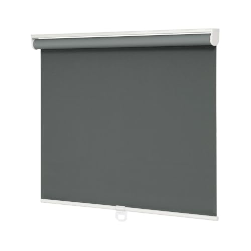 "Changshade Blackout Roller Shades Cordless for Windows,100% Room Darkening Window Blinds for Bedroom,Thermal Insulated UV Protection,Easy Install Pull Down Shades for Home,33"" w x 72"" h,Dark Grey"