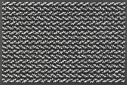 Wash+Dry Duo Pepper Doormat 40 x 60 cm, Washable for Indoor and Outdoor Use, Grey