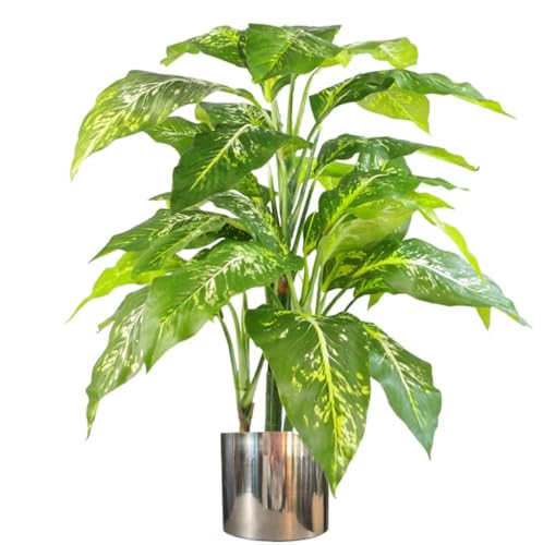 Leaf 100cm Large Fox's Aglaonema (Spotted Evergreen) Tree Artificial Plant