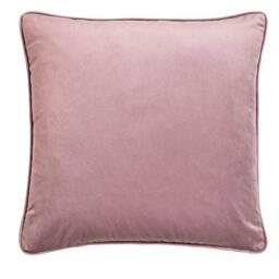 Laurence Llewelyn-Bowen Velvet Cushion – Blush Pink Luxury Throw Pillow – 43x43cm Soft Decorative Cushion with Filling – Montrose Collection – Elegant Accent for Sofa, Bed or Chair