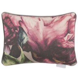 Voyage Maison Sennen Feather Filled Cushion – Piped Marie Burke Floral Decorative Pillow (Fuchsia - 25x35cm)