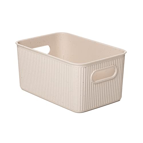 TATAY Storage Basket Ecohome BPA-Free Compact Versatile Design - Storage Basket Household - Capacity 5 L - Dimensions 18,1x27,2x13 cm - 100% Recycled Plastic - Integrated Carry Handles