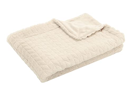 Amadeus Cream Chevron Blanket 130 x 170 cm