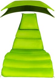 Hi_friend Replacement Cushion Pad and Umbrella for Hanging Lounge Chair Outdoor Chaise Hanging Hammock Chair Pillow Pad (Blue,Green,Khaki,Rust) (Green)