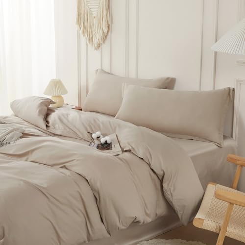 SAPHREAS Beige Duvet Cover Set 25274K King