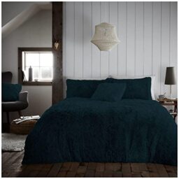 GC GAVENO CAVAILIA Fluffy Single Duvet Cover, Hug & Snug Fleece Quilt Cover, Super Soft Bedding Set, Teal, Single